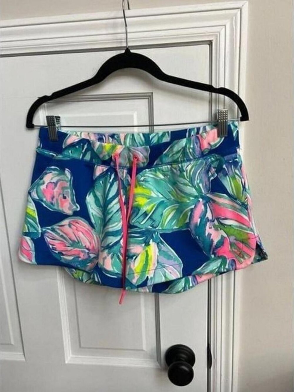 Lilly Pulitzer Luxletic Multicolor Britton Scuba Shorts.
